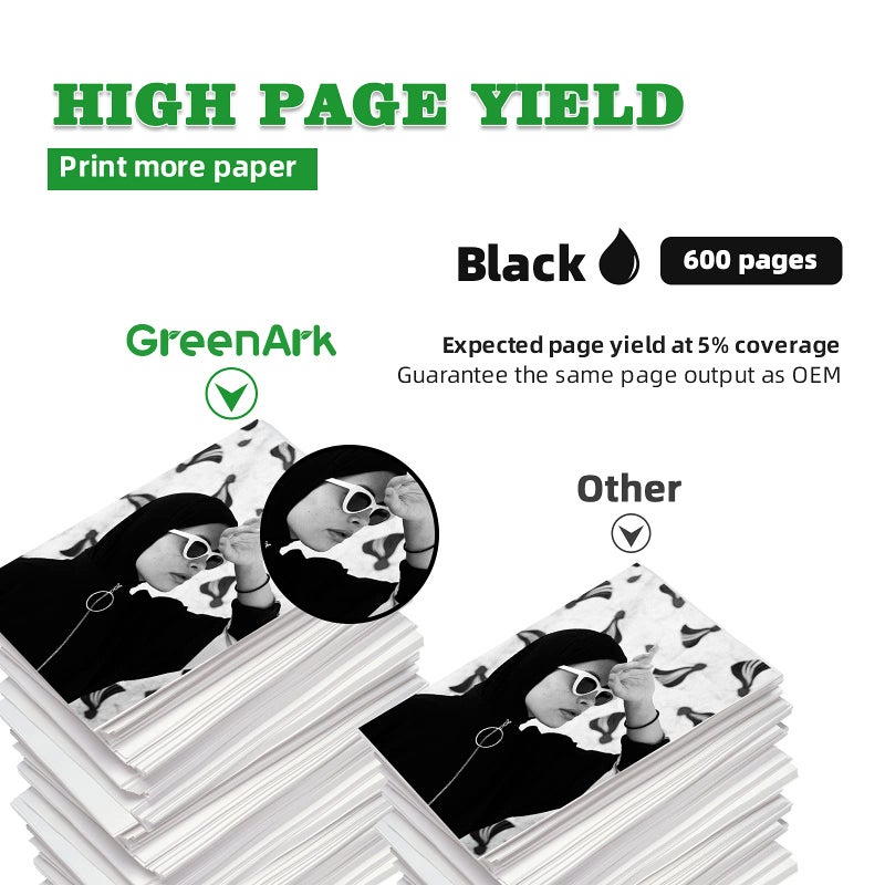GREENARK Compatible Ink Cartridges Replacement for Canon c280xxl pg280 bk PGI-280 PGI-280XXL BK Black Ink Tank ï¼ˆ2 Packï¼‰ Works for PIXMA TR7520 TR8520 TR8620 TS6120 TS6320 TS8220 TR8622 TS9120 Printers - Image 3